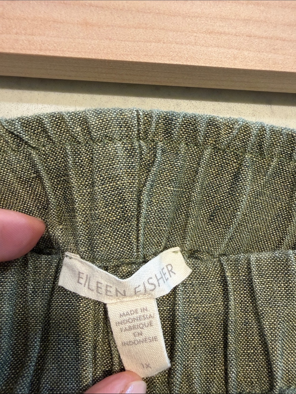 Eileen Fisher Washed Organic Linen Délavé Lantern Pants (B8) - Picture 2 of 4
